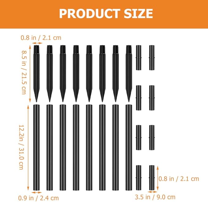 Solar Light Replacement Stakes with Extension Tubes and Connectors for Outdoor Landscaping Path Lights | Lumora