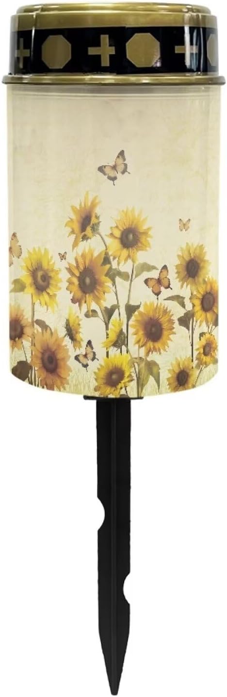 Solar Outdoor Lights,Butterfly Sunflower Waterproof Solar Stake Lights for Pathway Garden Yard Path Walkway | Lumora