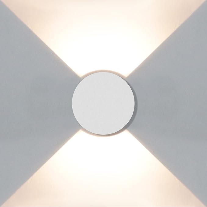 Kawell 8W Modern LED Wall Sconce Light Up Down Waterproof Outdoor Wall Lamp Indoor Hardwired for Bedroom Bathroom | Lumora