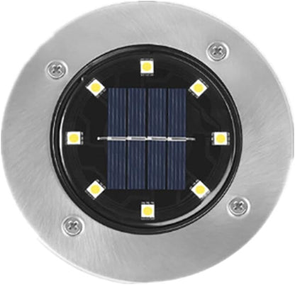 Solar Led Underground Light--Solar Lawn Lamps Yard Night Light Buried Solar Garden Light IP65 Waterproof Outdoor PathWay Floor Under Ground Spot Lamp ( Emitting Color : 16Leds Warm , Wattage : 2Pcs )