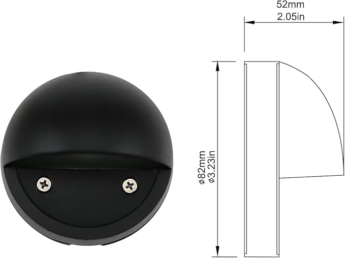 Lumina Lighting® 2W Landscape Deck Lights (2 Pack) | Low Voltage Landscape Deck Lights Waterproof - Outdoor Patio | Lumora