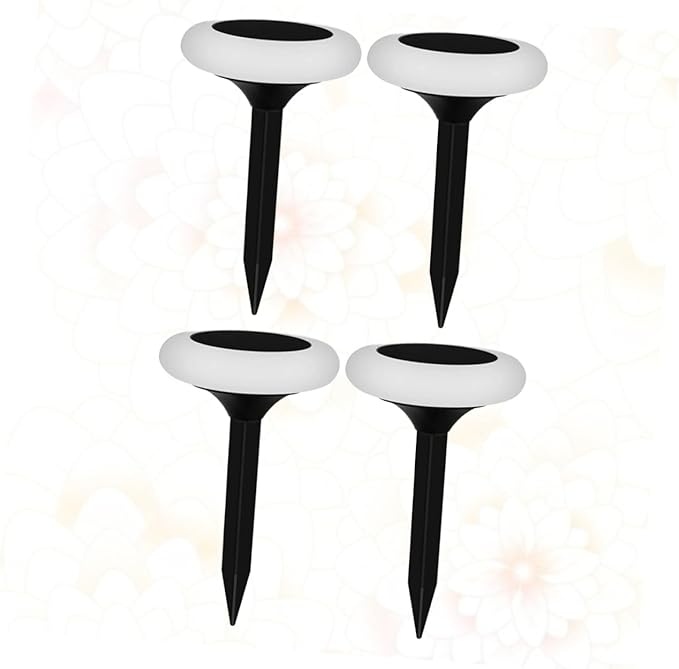 ARTIBETTER 4Pcs RGB Colorful Solar Ground Plug Lights Outdoor Solar Pathway Lamps for Garden Lawn Driveway Easy | Lumora