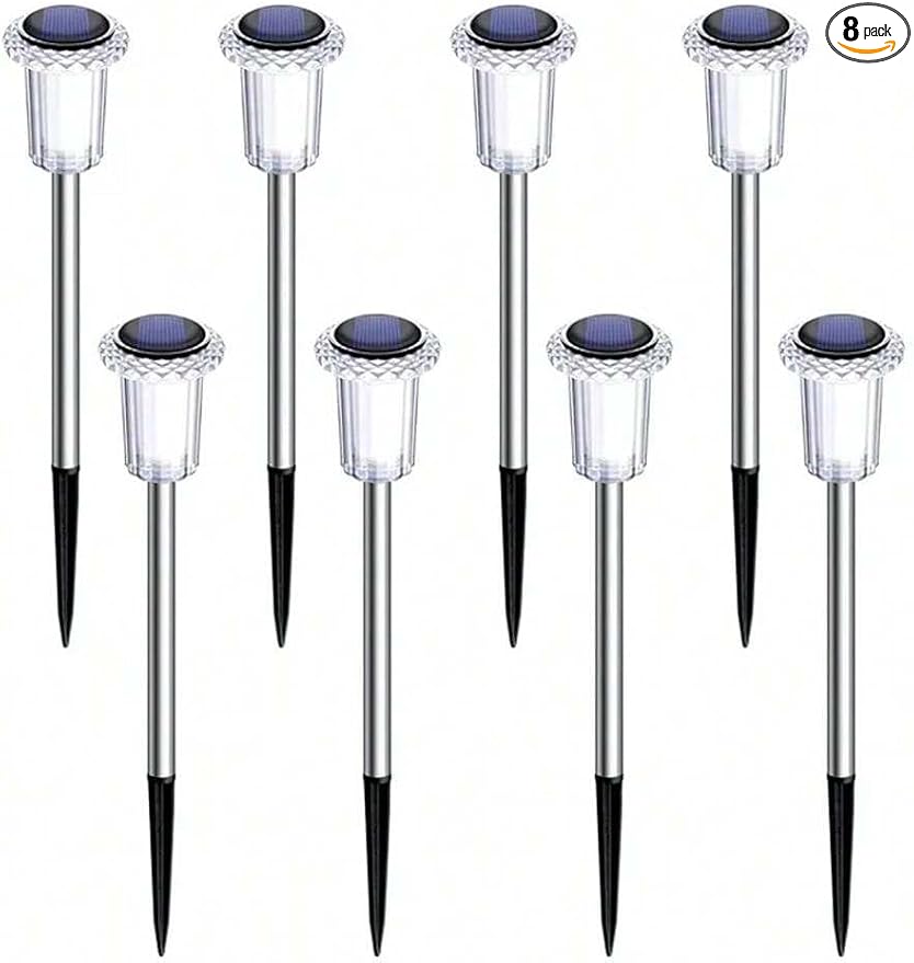 Solar Pathway Lights Outdoor – Waterproof Warm White LED Landscape Lighting for Yard, Garden, Driveway, Walkway, Patio, Lawn, Path (8)
