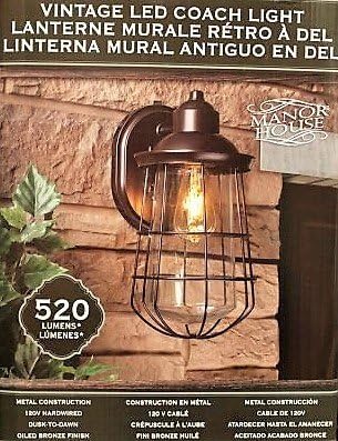 Manor House Vintage LED Coach Patio/Porch Light - Outdoor Wall Light | Lumora