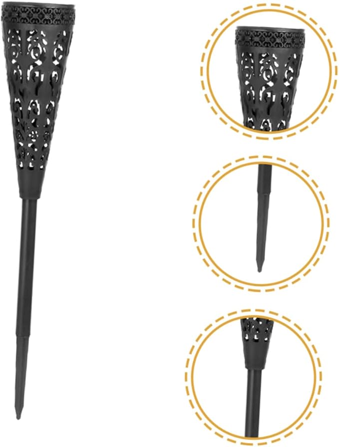 4Pcs Solar Pathway Lights Outdoor Decorative Solar Lights for Garden Lawn and Patio Warm LED Landscape Projection Lighting
