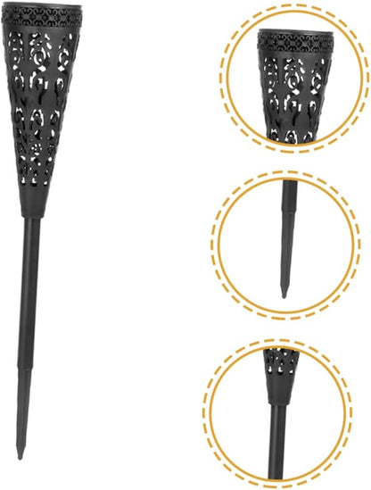 4Pcs Solar Pathway Lights Outdoor Decorative Solar Lights for Garden Lawn and Patio Warm LED Landscape Projection Lighting