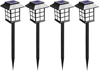 Bright Solar Pathway Lights, Weather-Resistant Solar Lamp Post for Path, Landscaping, and Driveway