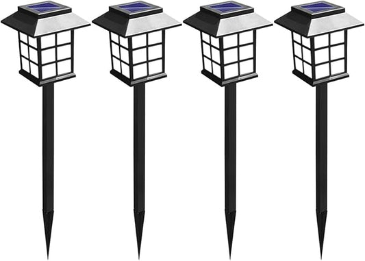 Bright Solar Pathway Lights, Weather-Resistant Solar Lamp Post for Path, Landscaping, and Driveway
