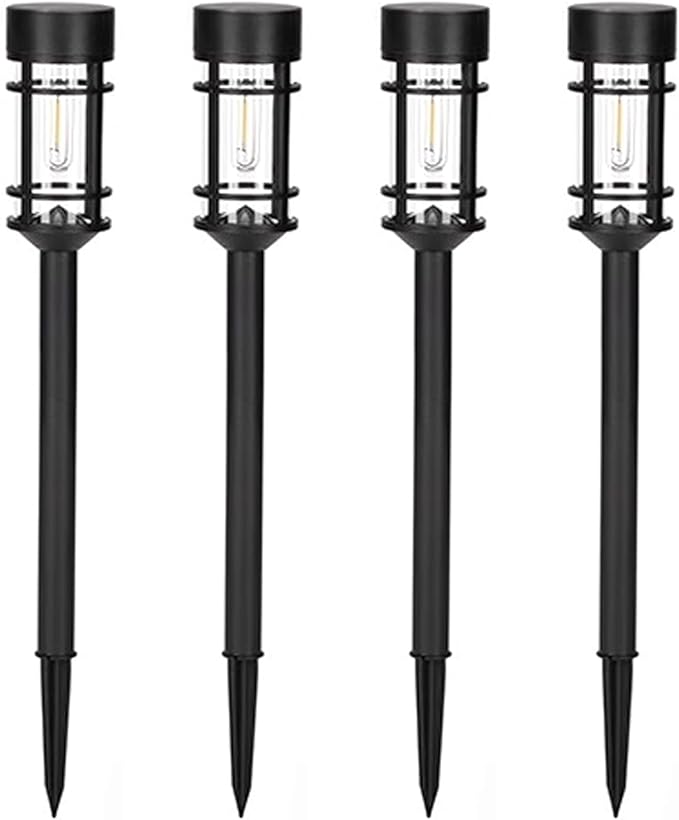 LED Solar Pathway Lights Outdoor, Decorative Solar Landscape Lights for Garden Pathway Walkway Driveway