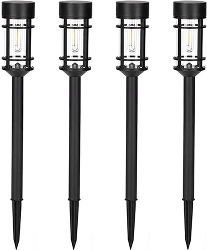 LED Solar Pathway Lights Outdoor, Decorative Solar Landscape Lights for Garden Pathway Walkway Driveway