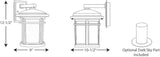 Progress Lighting Wish LED Collection 1-Light Etched White Linen Glass Craftsman Outdoor Medium Wall Lantern Light | Lumora