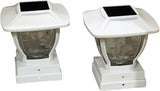 Maxsa 41981 Solar Wave Glass Post and Fence Cap Lights, Dusk-to-Dawn Solar-Powered Lighting, 3 - Outdoor Path Light | Lumora