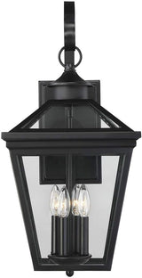 Savoy House 5-142-BK Ellijay Modern Farmhouse Rustic Clear Glass Outdoor Wall Lantern, 4-Light 160 Total Watts, 26" | Lumora