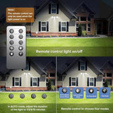 SANSI 25W 3000LM Motion Sensor Outdoor Lights, Remote Control, Standard