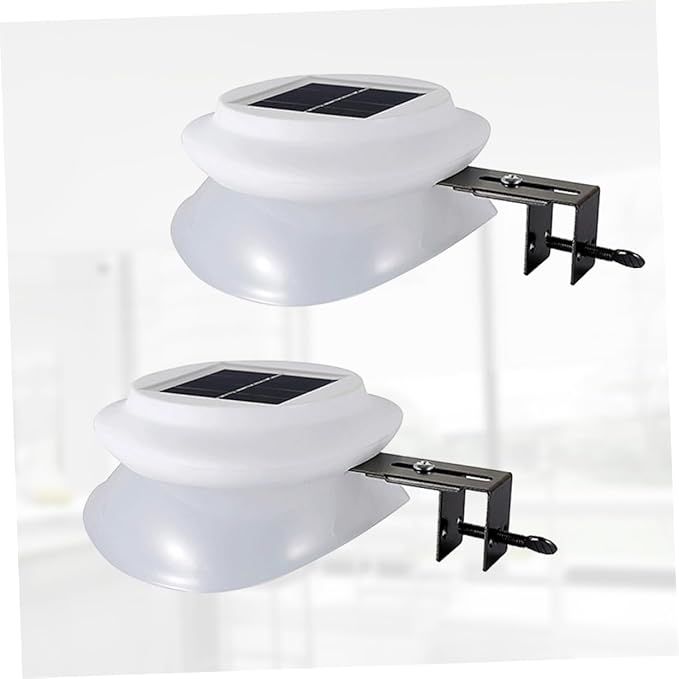 2pcs Solar Garden Lights Warm White Led Outdoor Fence Lamps for Pathways Yards Walkways Easy Install Solar Lighting Decor Weather-Resistant Design