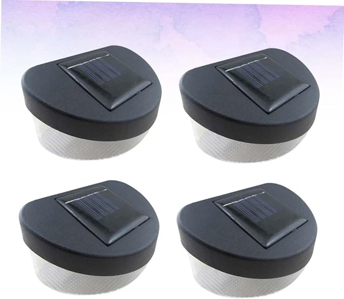 4pcs Solar Fence Lights Led Wall Lamp Outdoor Garden Light for Pathway Porch Garage Street