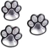 3 Solar Outdoor Lawn Lights - Cute Paw Print Lights, White/Warm Color, IP55 Waterproof, No Assembly Required, Ready | Lumora