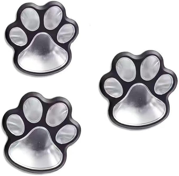 3 Solar Outdoor Lawn Lights - Cute Paw Print Lights, White/Warm Color, IP55 Waterproof, No Assembly Required, Ready | Lumora