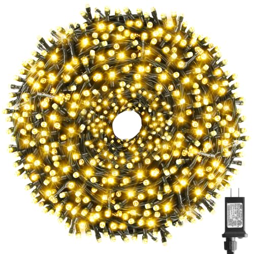 Chuya Christmas Tree Lights Outdoor Indoor String Lights,800LED 262FT