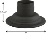 Progress Lighting P8726-31 Cast Aluminum for Mounting Post Lanterns Except P5404, P5467 on Pedestals or Walls, Black | Lumora