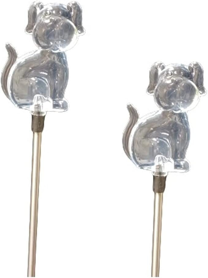 Starry Illuminate 2 PCS Solar Color Changing Style Garden Stake Light Pathway Stake Light (Dog)