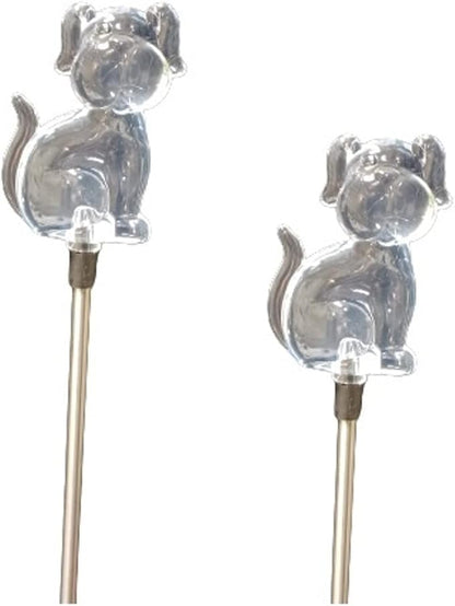 Starry Illuminate 2 PCS Solar Color Changing Style Garden Stake Light Pathway Stake Light (Dog)