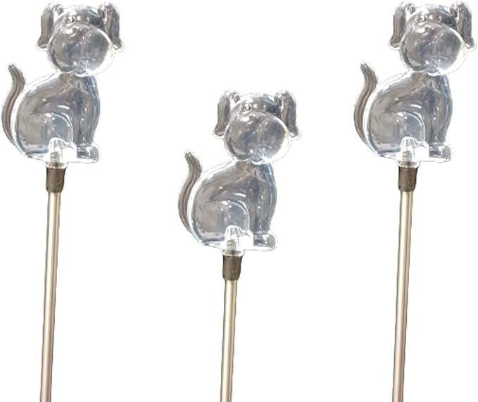 Starry Illuminate 3 PCS Solar Color Changing Style Garden Stake Light Pathway Stake Light (Dog)