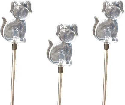Starry Illuminate 3 PCS Solar Color Changing Style Garden Stake Light Pathway Stake Light (Dog)