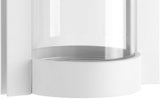 Progress Lighting Z-1030 LED Collection 1-Light Clear Glass Modern Outdoor Medium Wall Lantern Light White | Lumora