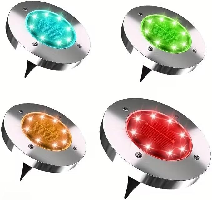 Outdoor Solar Ground Lights, Solar Lawn Lights, Bright and Colorful Solar Lights, Suitable for Paths, Gardens | Lumora