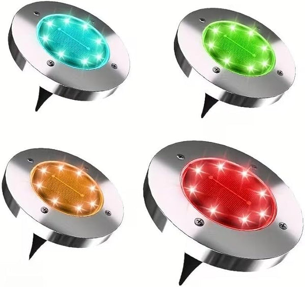 Outdoor Solar Ground Lights, Solar Lawn Lights, Bright and Colorful Solar Lights, Suitable for Paths, Gardens | Lumora