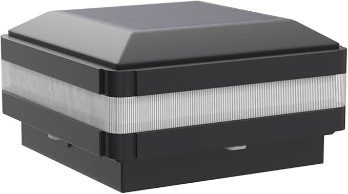 Sumaote Solar Post Cap Light, 52 LEDs 160 Lumen Outdoor Solar Post Light Fits 4x4 5x5 6x6 Wooden Posts IP65 Deck | Lumora