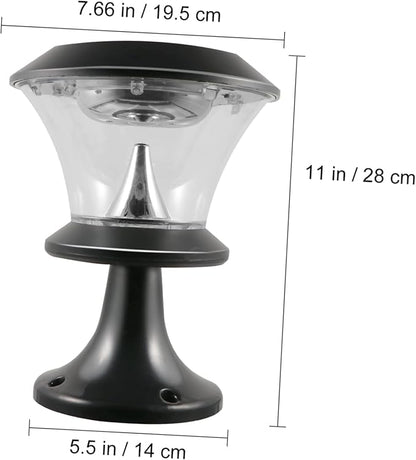 Veemoon LED Solar Garden Light Round Outdoor Lawn Landscape Lamp Weather Resistant for Patio Pathway Decor