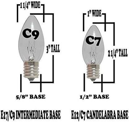 Novelty Lights 25 Feet Heavy Duty Light String with 25 in-Line E12 Sockets, Black Wire PVC Commercial Grade Stringer, 12" Spacing, End-to-End Connectable, No Bulbs