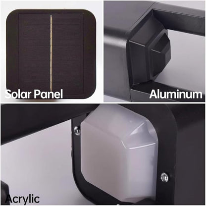 Outdoor Solar Pathway Light 10W LED Solar Landscape Path Light Modern Aluminum Garden Light with IP65 Waterproof External Solar Bollard Lights for Front/Back Door Porch Patio Yard