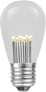 100 Foot S14 LED Edison Outdoor String Lights - Commercial Grade String Lights - Backyard Garden Gazebo – Cafe | Lumora