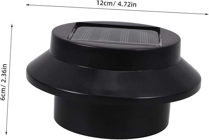 6-Pack Solar Fence Lamp Overhang Light Waterproof LED Garden Lights for Outdoor Use Energy-Saving Solar-Powered Lighting for Pathways and Patios