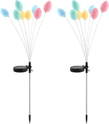 2Packs Solar Easter Decorations Outdoor, Colorful Swaying Firefly Lights with Growing Stem, 2 Modes, High | Lumora
