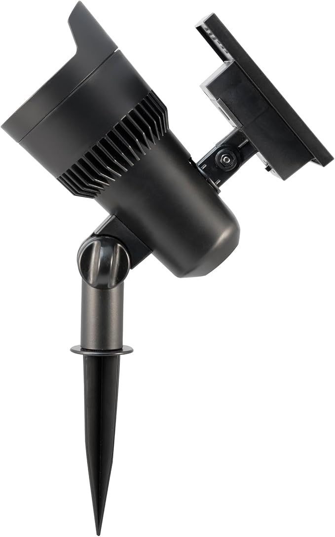 2-Pack Solar Powered Black Spotlights, High/Low Lumens, Adjustable Panel, IP65 - Outdoor Security Flood Light | Lumora