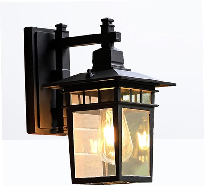VILLCASE Vintage LED Wall Lamp Black Garden Light for Outdoor Patio Balcony Corridor Decorative Rust Design for | Lumora