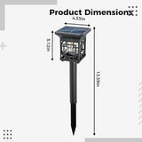 4 Pcs Solar Pathway Lights For Garden, Warm White Tungsten Filament, Auto On/Off Outdoor Landscape Lighting | Lumora