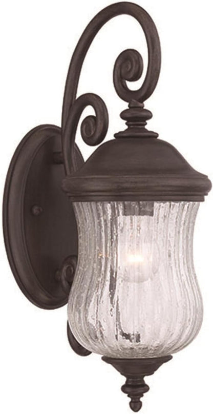 Acclaim 39702BC Bellagio Collection 1-Light Outdoor Light Fixture Wall Lantern, Black Coral