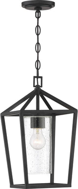 NUVO 60/6594 Hopewell Lighting Fixture, 1Lt Hanging Lantern, Matte Black - Outdoor Wall Light | Lumora