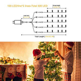 JMEXSUSS 500 LED Warm White Christmas Tree Lights Plug in