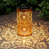 DIBIEECN Birthday Gifts for Women Mom Grandma Wife, Solar Lanterns Outdoor Waterproof, Metal Hanging Lights Garden Decor, LED Decorative Lantern for Patio Porch Backyard, Sunflower, 1 Pack