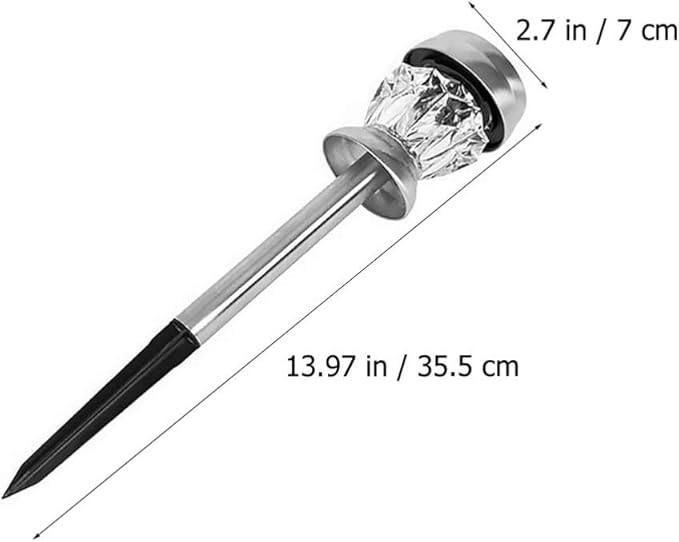 1 Set Diamond Solar Lamp Diamond-Shape Lawn Light Waterproof Garden Light Waterproof Lawn Outdoor s Led | Lumora