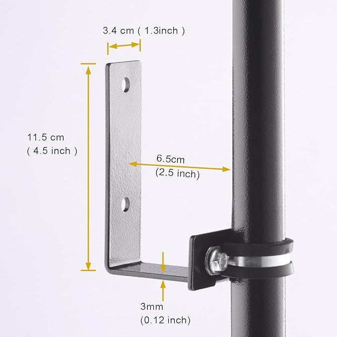 2 Pack 9 FT Heavy Duty String Light Poles,for Fence,Wood Deck Railing | Lumora