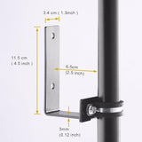 2 Pack 9 FT Heavy Duty String Light Poles,for Fence,Wood Deck Railing | Lumora
