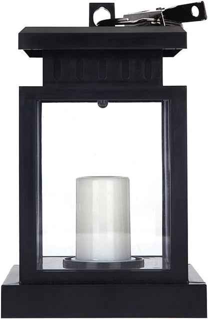 Solar Lantern Lights Hanging lamp Outdoor Night Light Waterproof Warm Light Flicker Auto Sensor On Off Umbrella Lantern Candle Lights (1 Pack)