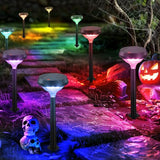 Linkind Solar Lights Outdoor 2 Pack, Color Changing Solar Pathway Lights